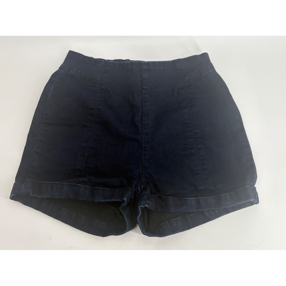 Cooperative‎ Urban Outfitters Indigo High Waisted Denim Shorts Cuffed Back Zip 0